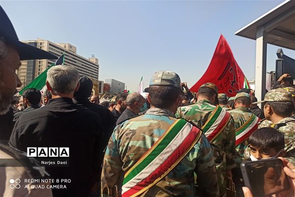 راهپیمایی علیه اقدامات آشوبگرانه