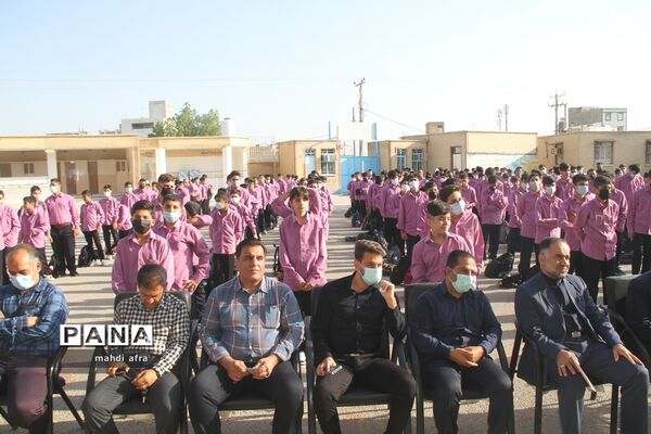 زنگ نمادین بازگشایی مدارس در شهرستان بهبهان