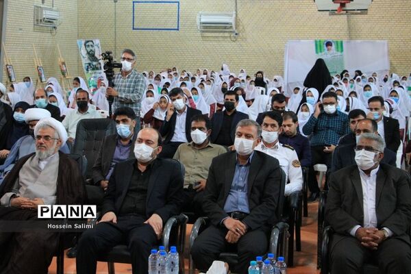 آیین نواختن زنگ بازگشایی مدارس در هرمزگان