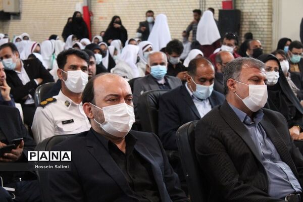 آیین نواختن زنگ بازگشایی مدارس در هرمزگان