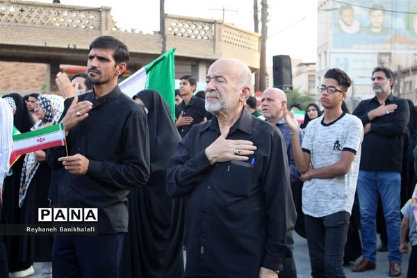 راهپیمایی مردم اهواز علیه اغتشاشات