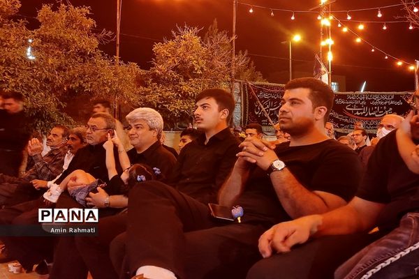 وداع با پیکر شهید دفاع مقدس در بوستان طاووسیه سعدی