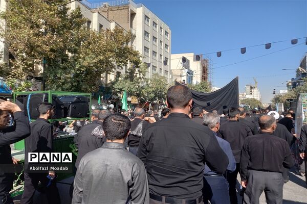 دسته‌های عزاداری مشهد در روز رحلت پیامبر اکرم(ص) و شهادت امام حسن مجتبی(ع)