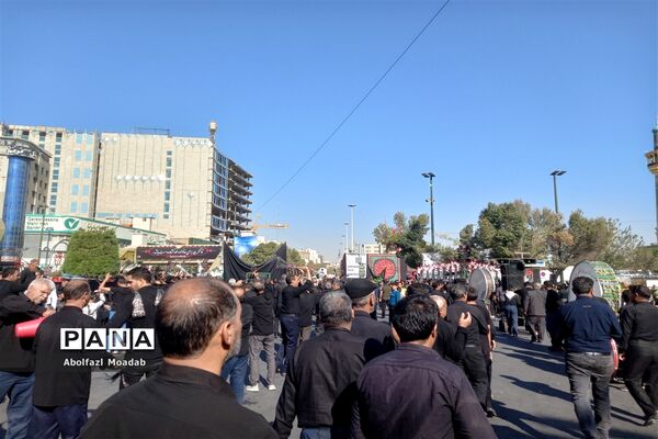 دسته‌های عزاداری مشهد در روز رحلت پیامبر اکرم(ص) و شهادت امام حسن مجتبی(ع)