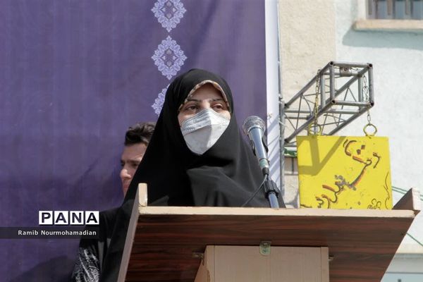 آیین بازگشائی مدارس و نواختن زنگ مهر در مدارس منطقه 9