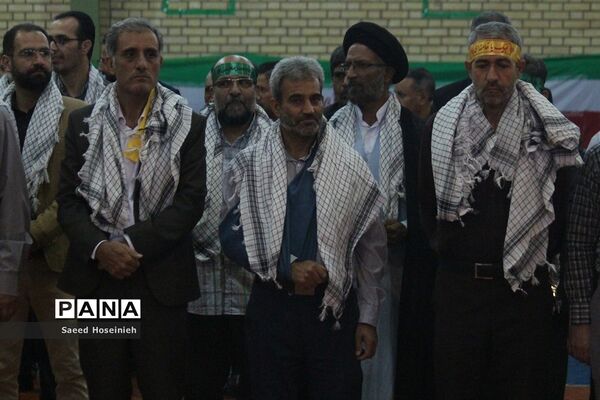 صبحگاه مشترک فرهنگیان بسیجی قم در هفته دفاع مقدس-2