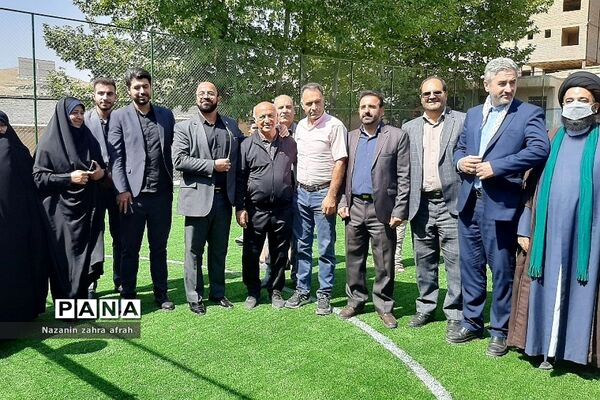 افتتاحیه زمین چمن شهید‌میریعقوبی روستای سادات محله رودهن