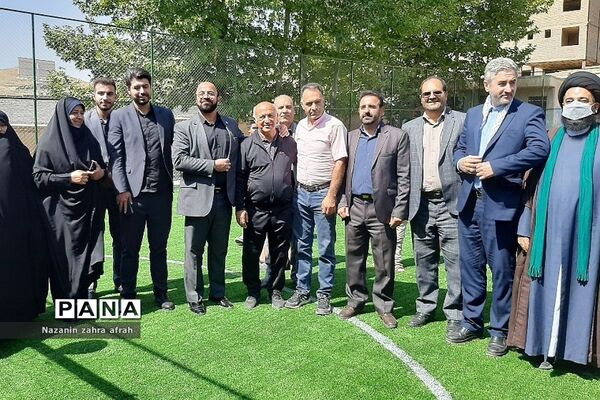 افتتاحیه زمین چمن شهید‌میریعقوبی روستای سادات محله رودهن
