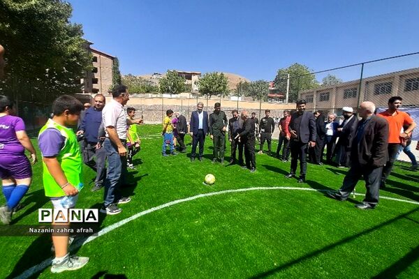 افتتاحیه زمین چمن شهید‌میریعقوبی روستای سادات محله رودهن