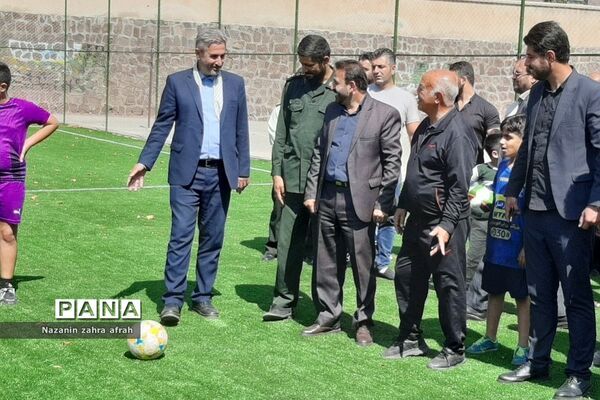 افتتاحیه زمین چمن شهید‌میریعقوبی روستای سادات محله رودهن