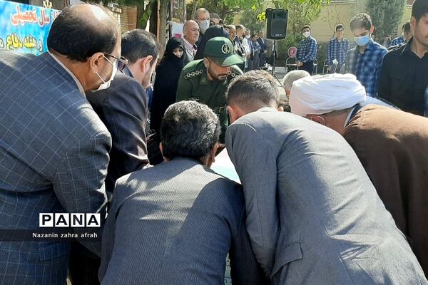مراسم تشییع شهید گمنام در دبیرستان شهید بهشتی  رودهن