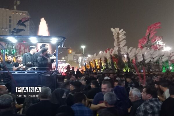دسته‌های عزاداری مشهد در روز شهادت امام رضا(ع)