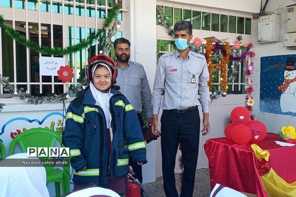 گرامیداشت روز آتش‌نشانی و ایمنی  در مدرسه حضرت زهرا(س) رودهن