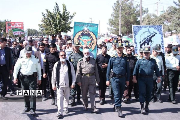راهپیمایی مردم تربت‌جام در محکومیت تحرکات اغتشاشگران