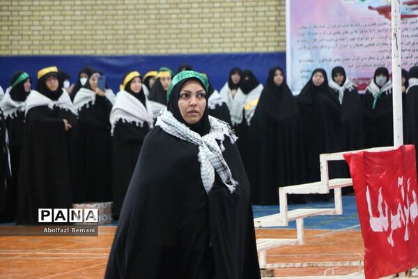 صبحگاه مشترک بسیج فرهنگیان قم به مناسبت هفته دفاع مقدس