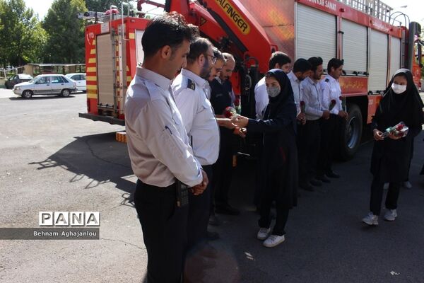 تجلیل و قدردانی از آتش‌نشانان زنجان