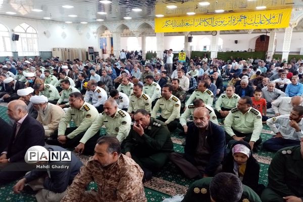 حضور مدافعان امنیت در نماز جمعه، کاشمر