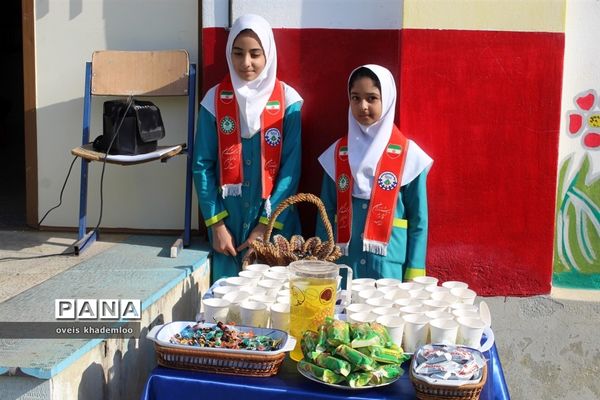 مراسم آغاز امامت امام زمان در دبستان شهیدان حجازی گلوگاه
