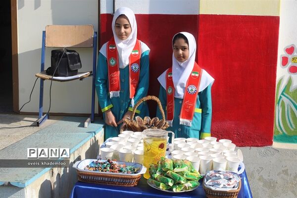 مراسم آغاز امامت امام زمان در دبستان شهیدان حجازی گلوگاه