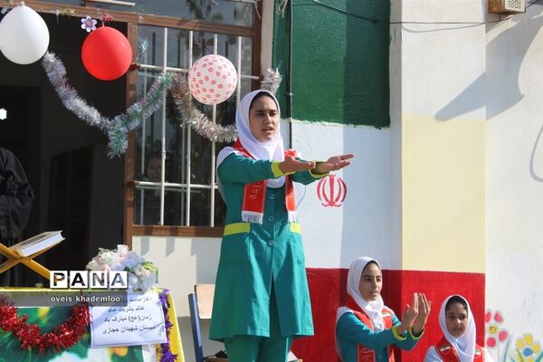 مراسم آغاز امامت امام زمان در دبستان شهیدان حجازی گلوگاه
