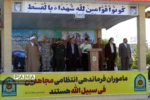 صبحگاه مشترک یگان‌های نمونه نیروهای مسلح استان سمنان