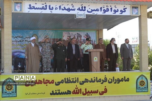 صبحگاه مشترک یگان‌های نمونه نیروهای مسلح استان سمنان