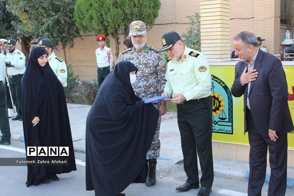 صبحگاه مشترک یگان‌های نمونه نیروهای مسلح استان سمنان