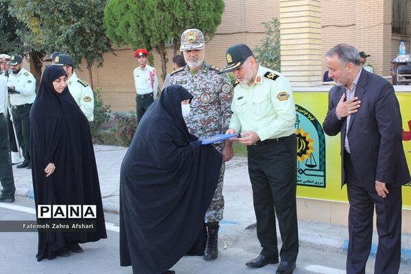 صبحگاه مشترک یگان‌های نمونه نیروهای مسلح استان سمنان