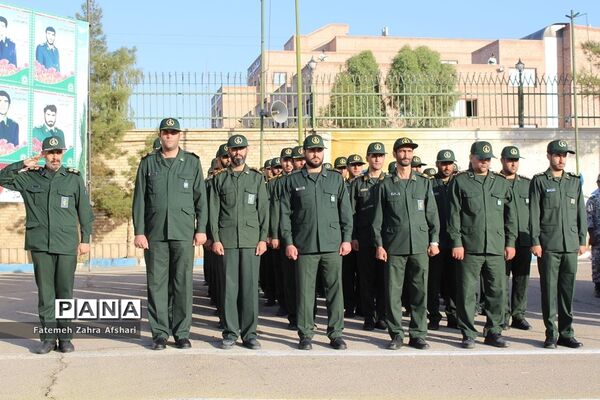 صبحگاه مشترک یگان‌های نمونه نیروهای مسلح استان سمنان