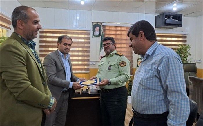 دیدار مدیر آموزش و پرورش شهرستان عسلویه با فرمانده نیروی انتظامی شهرستان