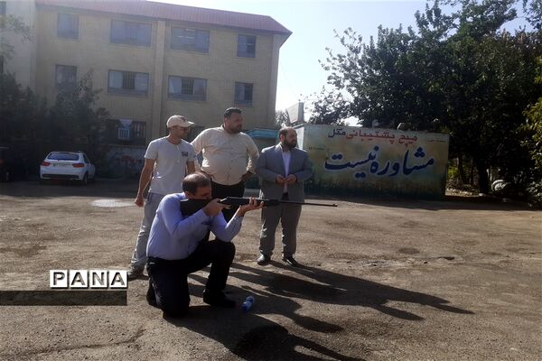 مسابقات تیراندازی در اداره آموزش و پرورش منطقه 16