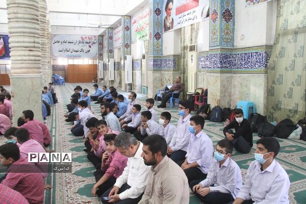طرح نور چشم، نماز جماعت دانش‌آموزی در شهرستان بهبهان