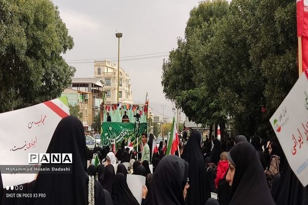 اجتماع بزرگ بانوان خرمدره در حمایت از حجاب و عفاف