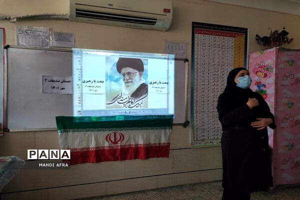 تجدید بیعت دانش‌آموزان بهبهانی با رهبری