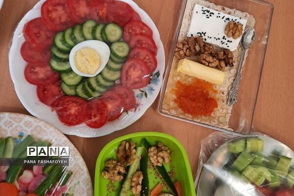طرح صبحانه سالم در دبستان میعاد فشافویه