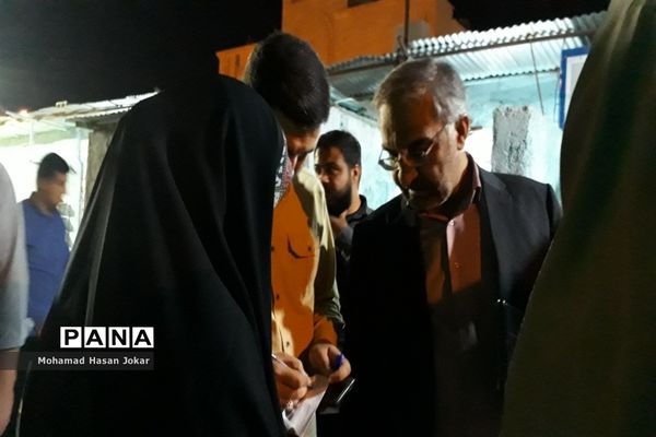 نشست مردمی مدیرکل آموزش و پرورش فارس با مردم شهرک سعدی شیراز