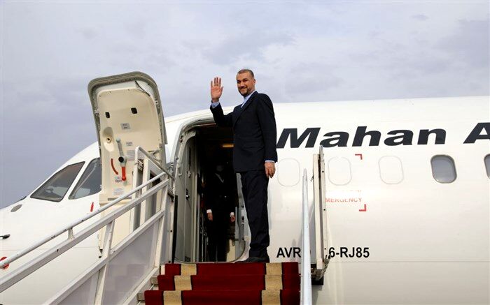 امیرعبداللهیان تهران را به مقصد ایروان ترک کرد