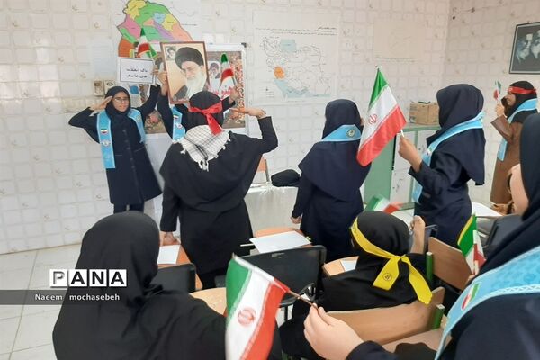 پویش لبیک یا خامنه‌ای در مدارس دخترانه شهرستان شادگان