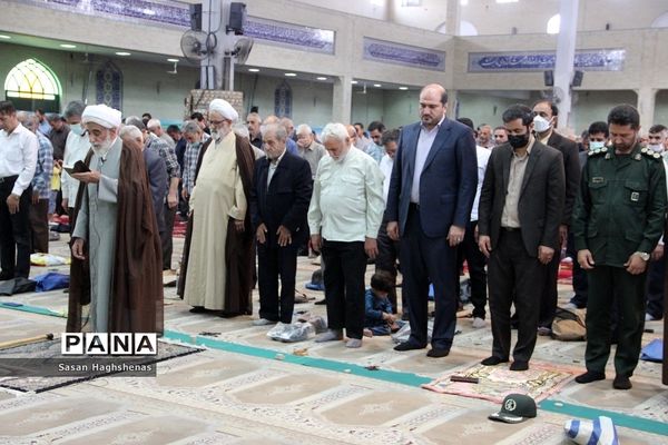 مراسم نمازجمعه و تشییع پیکرشهیدمدافع حرم باحضور استاندارتهران در اسلامشهر