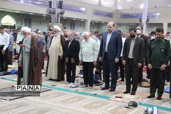 مراسم نمازجمعه و تشییع پیکرشهیدمدافع حرم باحضور استاندارتهران در اسلامشهر