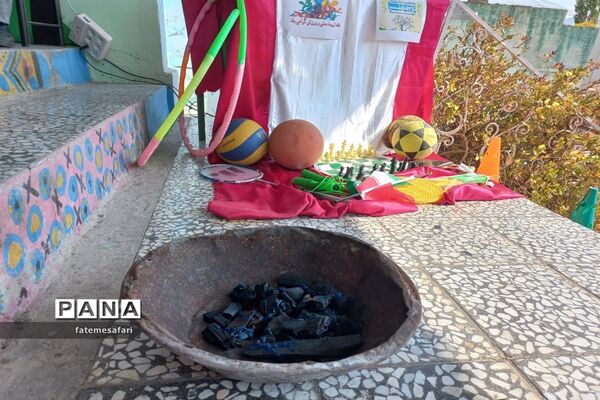 برگزاری مراسم افتتاحیه المپیاد ورزش درون‌مدرسه‌ای در دبستان نجمه فیروزکوه