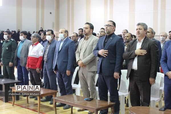 رزمایش استانی پدافند غیرعامل در مدرسه امامی سمنان