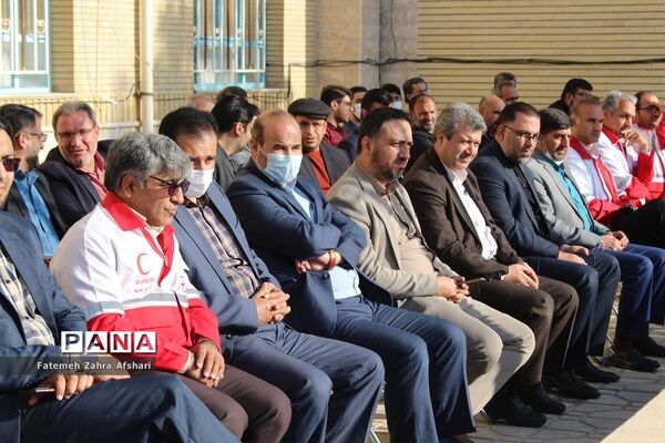 رزمایش استانی پدافند غیرعامل در مدرسه امامی سمنان