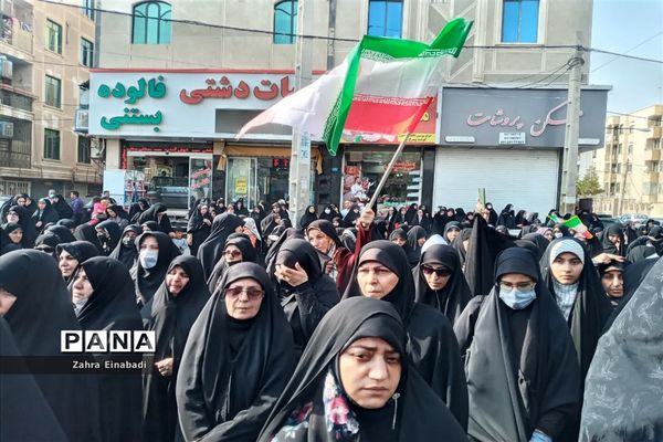 راهپیمایی مردم ملارد به مناسبت حادثه تروریستی شهدای حرم شاهچراغ (ع)