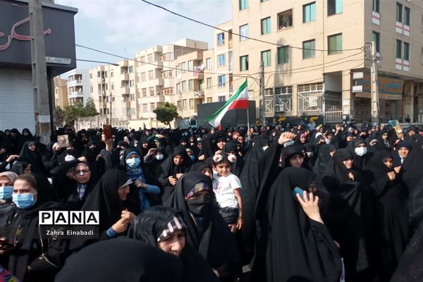 راهپیمایی مردم ملارد به مناسبت حادثه تروریستی شهدای حرم شاهچراغ (ع)