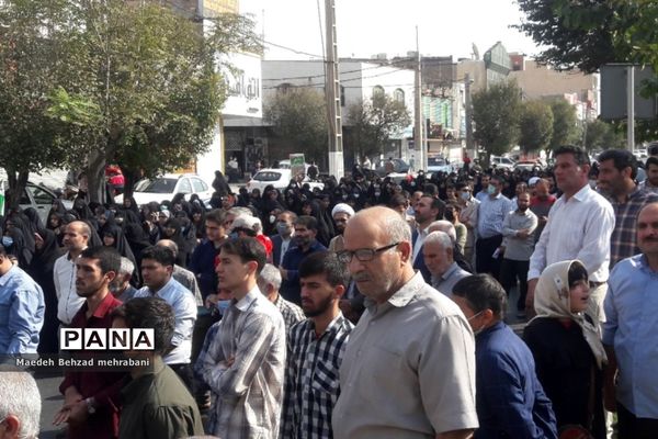 راهپیمایی باشکوه مردم شهرستان قرچک