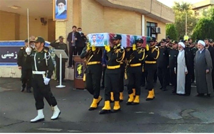 مراسم تشییع شهید کمندی ‌برگزار شد