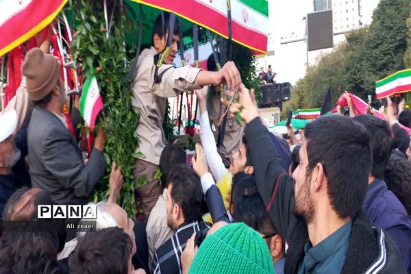 تشییع پیکرهای پاک شهدای حرم شاهچراغ در مشهد مقدس