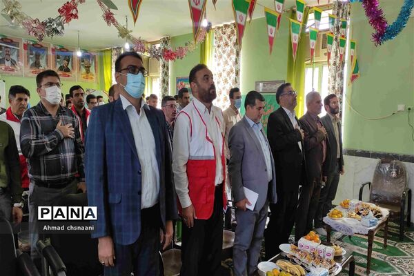 آیین نکوداشت هفته پدافند غیر عامل در اداره آموزش و پرورش کارون