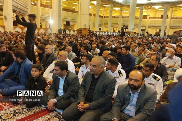 مراسم بزرگداشت شهدای حادثه تروریستی حرم مطهر شاهچراغ با حضور وزیر آموزش و پرورش